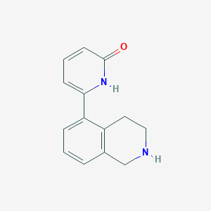 molecular formula C14H14N2O B5293478 6-(1,2,3,4-tetrahydroisoquinolin-5-yl)pyridin-2-ol 
