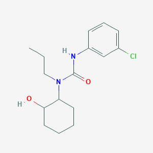 molecular formula C16H23ClN2O2 B5293485 N'-(3-chlorophenyl)-N-(2-hydroxycyclohexyl)-N-propylurea 
