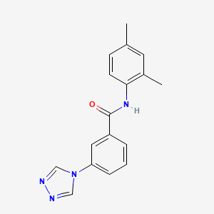 molecular formula C17H16N4O B5293509 N-(2,4-dimethylphenyl)-3-(4H-1,2,4-triazol-4-yl)benzamide 