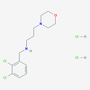 molecular formula C14H22Cl4N2O B5293570 N-(2,3-dichlorobenzyl)-3-(4-morpholinyl)-1-propanamine dihydrochloride 