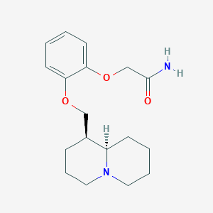 molecular formula C18H26N2O3 B5293679 2-{2-[(1R,9aR)-octahydro-2H-quinolizin-1-ylmethoxy]phenoxy}acetamide 