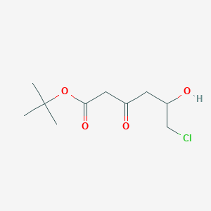 molecular formula C10H17ClO4 B052937 Tert-butyl 6-chloro-5-hydroxy-3-oxohexanoate CAS No. 319924-73-7
