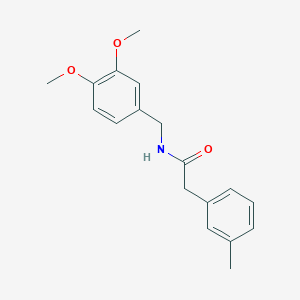molecular formula C18H21NO3 B5293768 N-(3,4-dimethoxybenzyl)-2-(3-methylphenyl)acetamide 