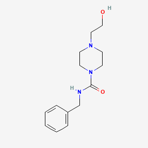 molecular formula C14H21N3O2 B5293806 N-benzyl-4-(2-hydroxyethyl)-1-piperazinecarboxamide 
