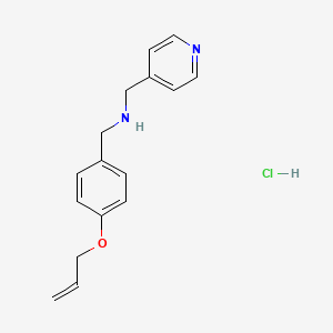 molecular formula C16H19ClN2O B5293831 [4-(allyloxy)benzyl](4-pyridinylmethyl)amine hydrochloride 