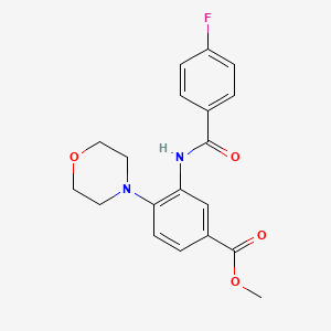 methyl 3-[(4-fluorobenzoyl)amino]-4-morpholin-4-ylbenzoate