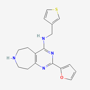 molecular formula C17H18N4OS B5293947 2-(2-furyl)-N-(3-thienylmethyl)-6,7,8,9-tetrahydro-5H-pyrimido[4,5-d]azepin-4-amine dihydrochloride 