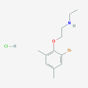 molecular formula C12H19BrClNO B5293999 [2-(2-bromo-4,6-dimethylphenoxy)ethyl]ethylamine hydrochloride 