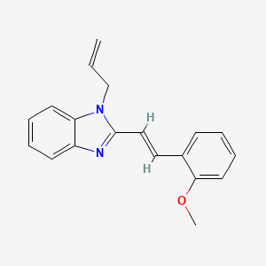 molecular formula C19H18N2O B5294018 1-allyl-2-[2-(2-methoxyphenyl)vinyl]-1H-benzimidazole 