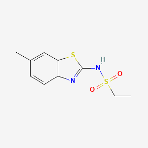 molecular formula C10H12N2O2S2 B5294083 N-(6-methyl-1,3-benzothiazol-2-yl)ethanesulfonamide 
