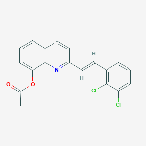 molecular formula C19H13Cl2NO2 B5294181 2-[2-(2,3-dichlorophenyl)vinyl]-8-quinolinyl acetate 