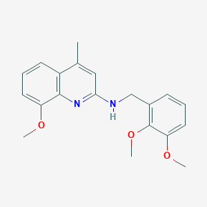 molecular formula C20H22N2O3 B5294301 N-(2,3-dimethoxybenzyl)-8-methoxy-4-methyl-2-quinolinamine 
