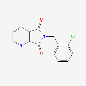 molecular formula C14H9ClN2O2 B5294330 6-(2-chlorobenzyl)-5H-pyrrolo[3,4-b]pyridine-5,7(6H)-dione 