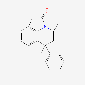 molecular formula C20H21NO B5294344 4,4,6-trimethyl-6-phenyl-5,6-dihydro-4H-pyrrolo[3,2,1-ij]quinolin-2(1H)-one 