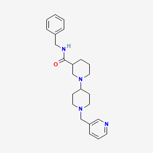 molecular formula C24H32N4O B5294366 N-benzyl-1'-(pyridin-3-ylmethyl)-1,4'-bipiperidine-3-carboxamide 
