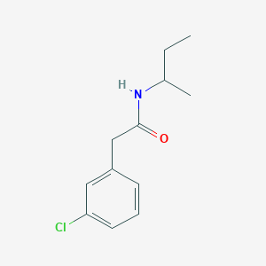 molecular formula C12H16ClNO B5294430 N-(sec-butyl)-2-(3-chlorophenyl)acetamide 