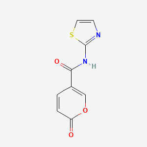 molecular formula C9H6N2O3S B5294536 2-oxo-N-1,3-thiazol-2-yl-2H-pyran-5-carboxamide 