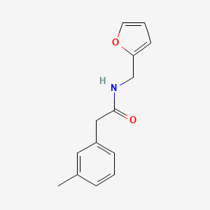 molecular formula C14H15NO2 B5294551 N-(2-furylmethyl)-2-(3-methylphenyl)acetamide 