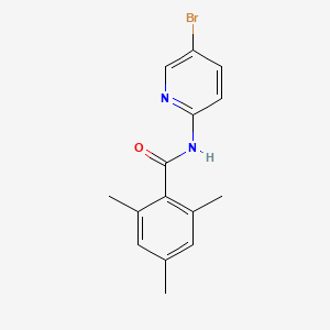 molecular formula C15H15BrN2O B5294555 N-(5-bromo-2-pyridinyl)-2,4,6-trimethylbenzamide 