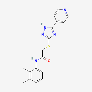 molecular formula C17H17N5OS B5294571 N-(2,3-dimethylphenyl)-2-{[5-(4-pyridinyl)-4H-1,2,4-triazol-3-yl]thio}acetamide 