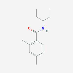 molecular formula C14H21NO B5294589 N-(1-ethylpropyl)-2,4-dimethylbenzamide 