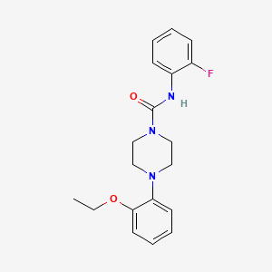 molecular formula C19H22FN3O2 B5294616 4-(2-ethoxyphenyl)-N-(2-fluorophenyl)-1-piperazinecarboxamide 