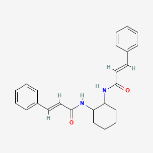 molecular formula C24H26N2O2 B5294621 N,N'-1,2-cyclohexanediylbis(3-phenylacrylamide) 