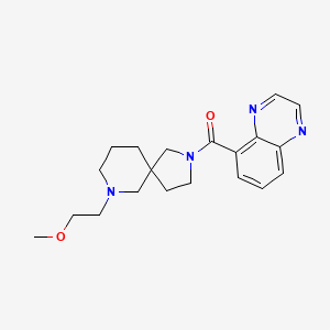 molecular formula C20H26N4O2 B5294634 5-{[7-(2-methoxyethyl)-2,7-diazaspiro[4.5]dec-2-yl]carbonyl}quinoxaline 