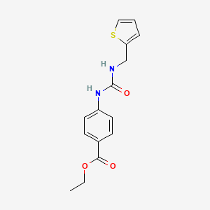 molecular formula C15H16N2O3S B5294669 ethyl 4-({[(2-thienylmethyl)amino]carbonyl}amino)benzoate 