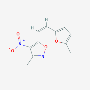 3-methyl-5-[2-(5-methyl-2-furyl)vinyl]-4-nitroisoxazole