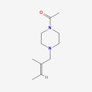 molecular formula C11H20N2O B5294702 1-acetyl-4-(2-methyl-2-buten-1-yl)piperazine 