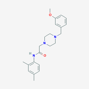 molecular formula C22H29N3O2 B5294710 N-(2,4-dimethylphenyl)-2-[4-(3-methoxybenzyl)-1-piperazinyl]acetamide 