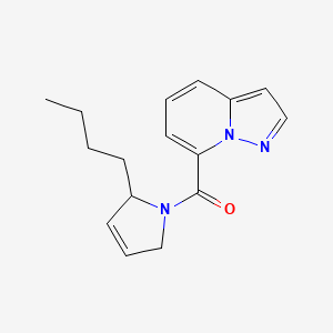 molecular formula C16H19N3O B5294746 7-[(2-butyl-2,5-dihydro-1H-pyrrol-1-yl)carbonyl]pyrazolo[1,5-a]pyridine 