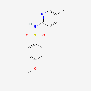 molecular formula C14H16N2O3S B5294772 4-ethoxy-N-(5-methyl-2-pyridinyl)benzenesulfonamide 