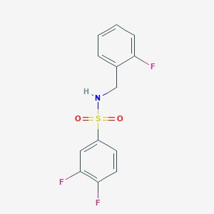 3,4-difluoro-N-(2-fluorobenzyl)benzenesulfonamide
