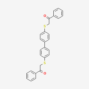 molecular formula C28H22O2S2 B5294849 2,2'-[4,4'-biphenyldiylbis(thio)]bis(1-phenylethanone) 