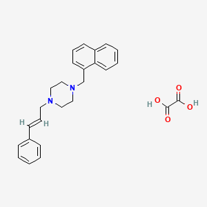 molecular formula C26H28N2O4 B5294880 1-(1-naphthylmethyl)-4-(3-phenyl-2-propen-1-yl)piperazine oxalate 
