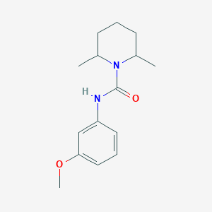 molecular formula C15H22N2O2 B5294907 N-(3-methoxyphenyl)-2,6-dimethyl-1-piperidinecarboxamide 