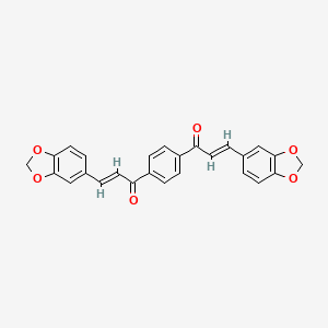 molecular formula C26H18O6 B5295002 1,1'-(1,4-phenylene)bis[3-(1,3-benzodioxol-5-yl)-2-propen-1-one] 