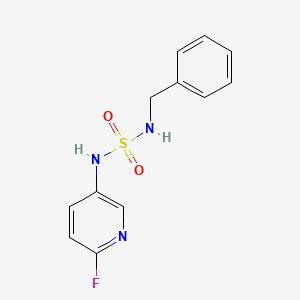 molecular formula C12H12FN3O2S B5295020 N-benzyl-N'-(6-fluoropyridin-3-yl)sulfamide 