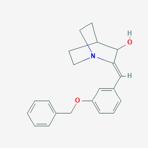 molecular formula C21H23NO2 B5295074 2-[3-(benzyloxy)benzylidene]quinuclidin-3-ol 
