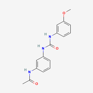 molecular formula C16H17N3O3 B5295092 N-[3-({[(3-methoxyphenyl)amino]carbonyl}amino)phenyl]acetamide 