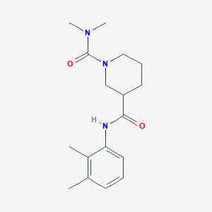 molecular formula C17H25N3O2 B5295125 N~3~-(2,3-dimethylphenyl)-N~1~,N~1~-dimethyl-1,3-piperidinedicarboxamide 