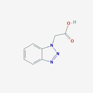 molecular formula C8H7N3O2 B052952 Ácido benzotriazol-1-il-acético CAS No. 4144-64-3