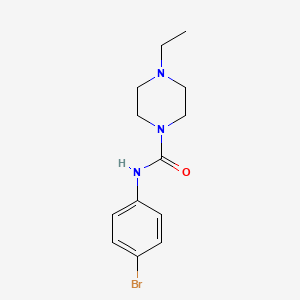 molecular formula C13H18BrN3O B5295220 N-(4-bromophenyl)-4-ethyl-1-piperazinecarboxamide 