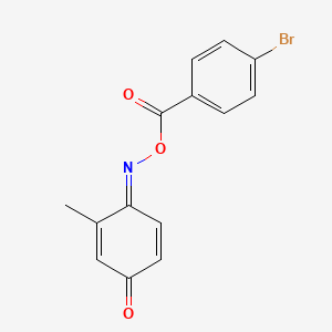 molecular formula C14H10BrNO3 B5295384 2-methylbenzo-1,4-quinone 1-[O-(4-bromobenzoyl)oxime] 