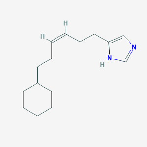 molecular formula C15H24N2 B529549 1H-Imidazole, 4-((3Z)-6-cyclohexyl-3-hexenyl)- CAS No. 186096-20-8