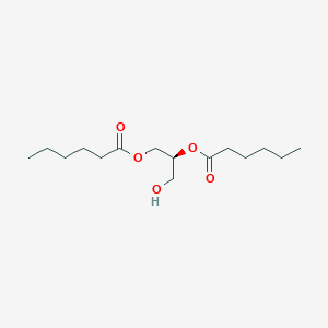 molecular formula C15H28O5 B052955 1,2-Dihexanoyl-sn-glycerol CAS No. 30403-47-5