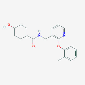 cis-4-hydroxy-N-{[2-(2-methylphenoxy)pyridin-3-yl]methyl}cyclohexanecarboxamide