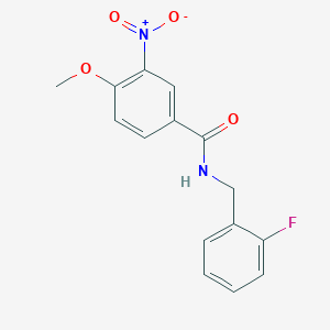 molecular formula C15H13FN2O4 B5295547 N-(2-fluorobenzyl)-4-methoxy-3-nitrobenzamide 
